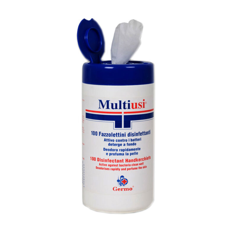 Salviettina multiuso disinfettante barattolo100 strappi