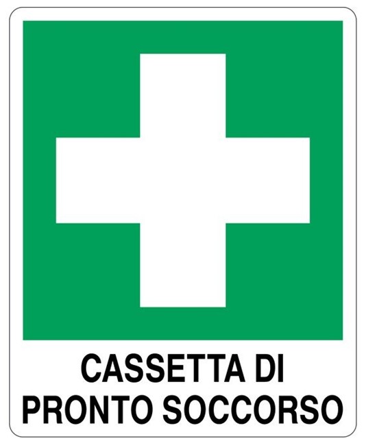 Cartello segnaletico Cassetta di pronto soccorso 25x31cm