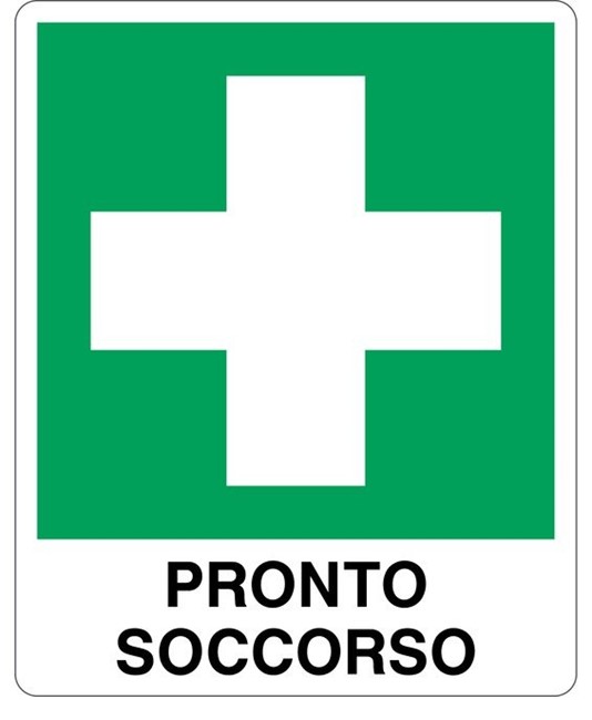 Cartello segnaletico Pronto soccorso 25x31cm