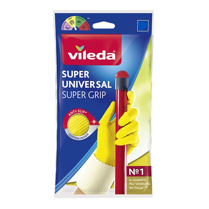 Vileda Guanti super universal felpato taglia L