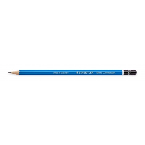 Staedtler Mars Lumograph – Matita in grafite con fusto esagonale, incredibilmente resistente alla rottura, gradazione 6H - Prezzo singolo, ord. minimo 12pz - 100-6H