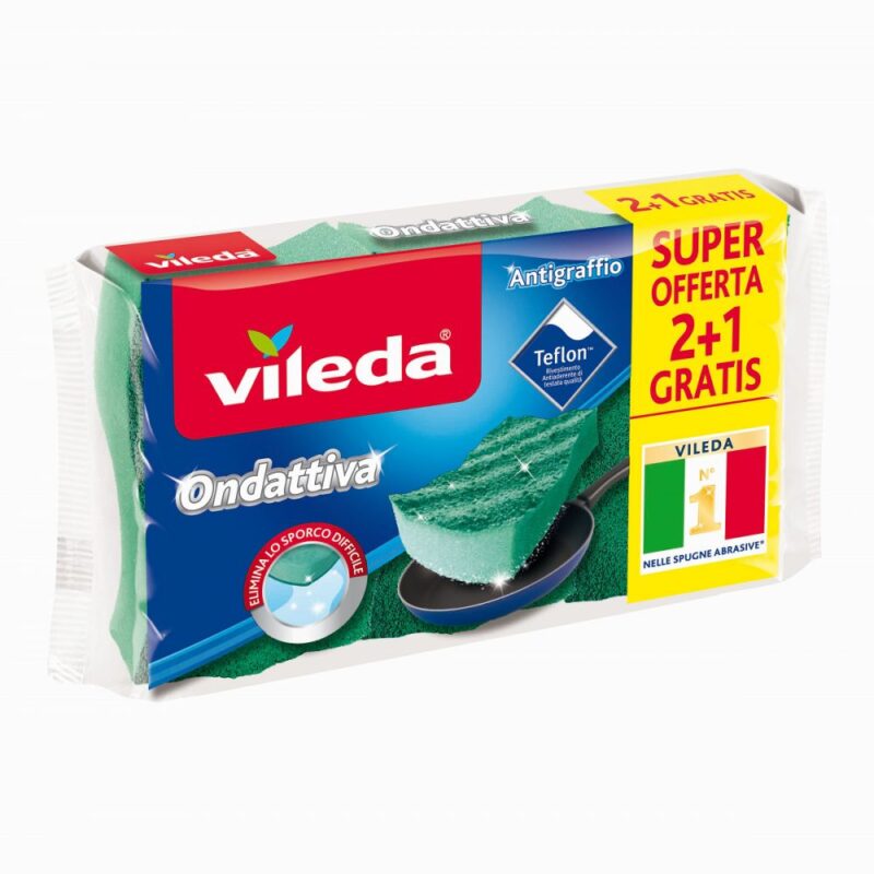 Panno spugna Vileda ondattiva 2+1 pz