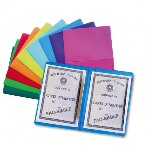 Siam Bustine con 2 tasche verticali adatte a contenere la carta d`identita`, colori assortiti pastello