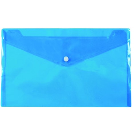 Siam Busta in PP con bottone, formato utile A4, 160micron, colore blu  - Prezzo singolo, ord. minimo 12pz - 2149/1 BL