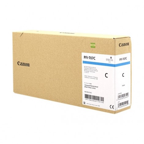 9822B001 PFI707 serbatoio ciano per Canon IMAGEPROGRAF 840 (700ml) 1pz