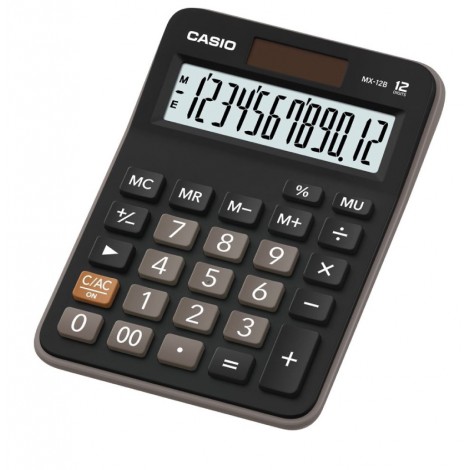 Casio Calcolatrice da tavolo MX 12B, display 12 cifre