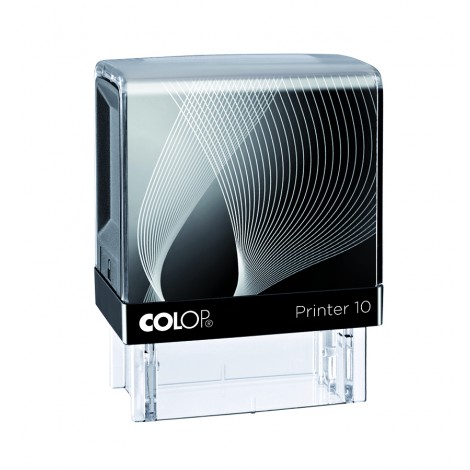 Colop Printer 10 - Timbro autoinchiostrante, dimensioni piastra 10x27mm, struttura in materiale plastico - 1pz
