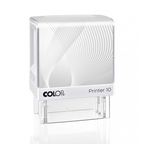Colop Printer 10 - Timbro autoinchiostrante, dimensioni piastra 10x27mm, struttura in materiale plastico - 1pz