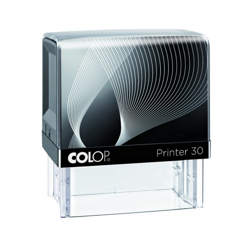 Colop Printer 30 - Timbro autoinchiostrante, dimensioni piastra 18x47mm, struttura in materiale plastico - 1pz