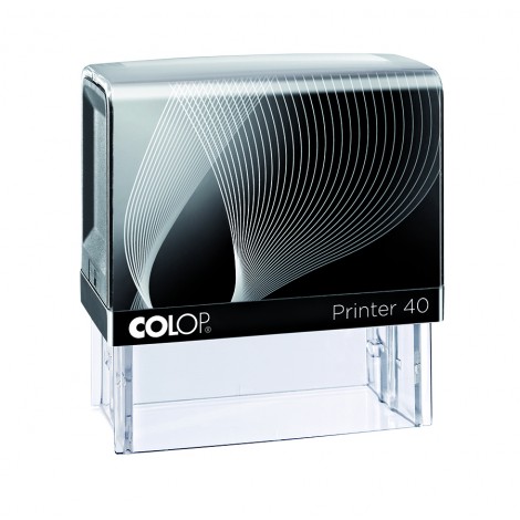 Colop Printer 40 - Timbro autoinchiostrante, dimensioni piastra 23x59mm, struttura in materiale plastico - 1pz