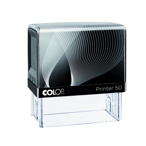 Colop Printer 50 - Timbro autoinchiostrante, dimensioni piastra 30x69mm, struttura in materiale plastico - 1pz