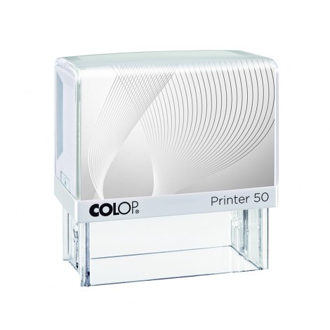 Colop Printer 50 - Timbro autoinchiostrante, dimensioni piastra 30x69mm, struttura in materiale plastico - 1pz