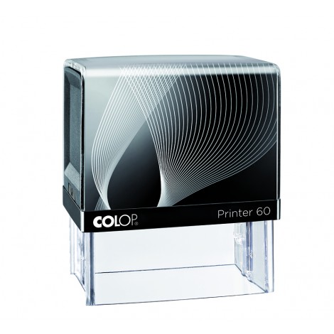Colop Printer 60 - Timbro autoinchiostrante, dimensioni piastra 37x76mm, struttura in materiale plastico - 1pz