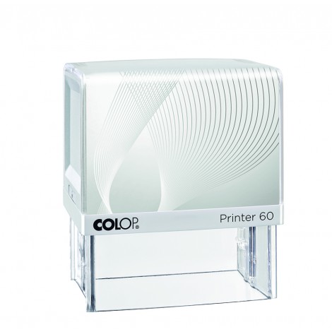 Colop Printer 60 - Timbro autoinchiostrante, dimensioni piastra 37x76mm, struttura in materiale plastico - 1pz