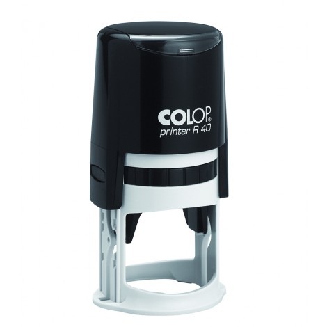 Colop Printer R40 - Timbro tondo autoinchiostrante, dimensioni piastra Ø 40mm, con chiusura e struttura in materiale plastico - 1pz