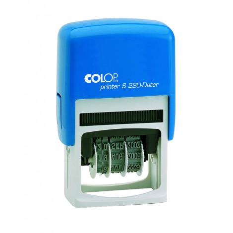 Colop Printer S220 Dater - Timbro datario autoinchiostrante, dimensione piastra 4x25mm, struttura in materiale plastico - 1pz
