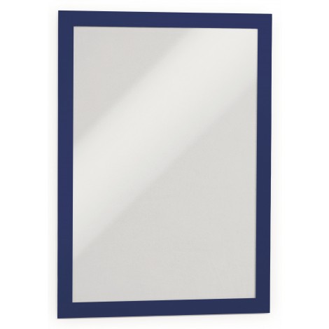 Durable Duraframe – Cornice espositiva adesiva A4 con chiusura magnetica, colore blu - 2pz - 4872-07