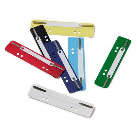 Durable Flexi - Dorsini fermafogli - Fasteners con aghi in metallo, passo 60/80mm, 1,5x3,8cm, colori assortiti  - 6901-00