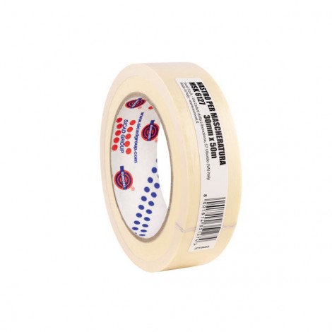 Eurocel MSK 6127 – Nastro in carta per mascheratura removibile entro 30 ore, 30mm x 50m, colore beige – 1pz