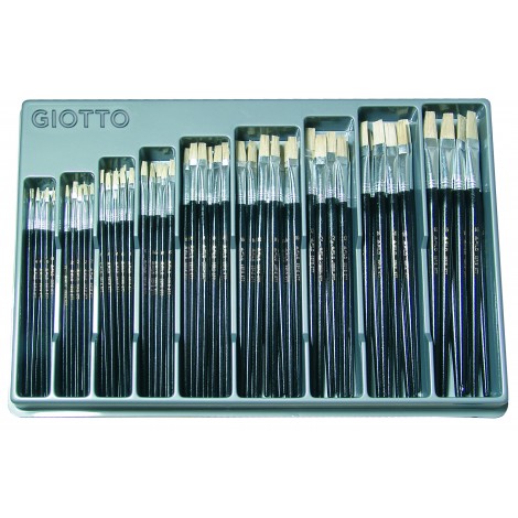 Pennello punta piatta GIOTTO 577, per colori ad olio - 126pz