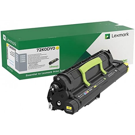 72K0DY0 Drum RETURN giallo per Lexmark CS 827DE (300.000pg) 1pz