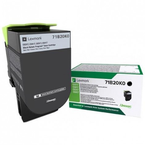 71B20K0 Toner nero per Lexmark CS 317DN (3.000pg) 1pz