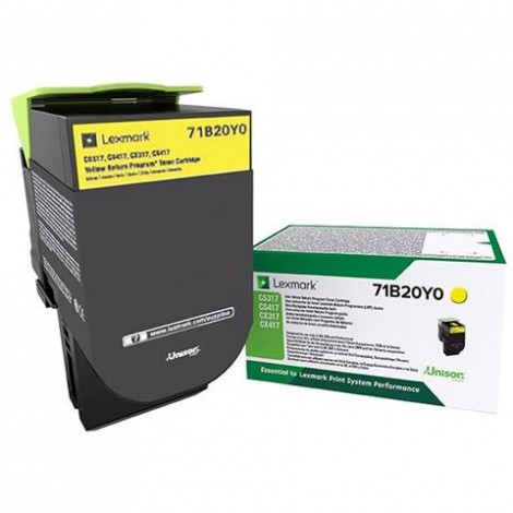 71B20Y0 Toner giallo per Lexmark  CS 317DN (2.300pg) 1pz