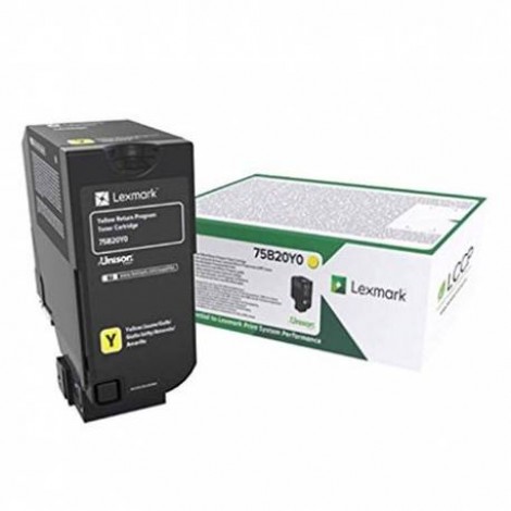 75B20Y0 Toner giallo per Lexmark CS 727DE (10.000pg) 1pz