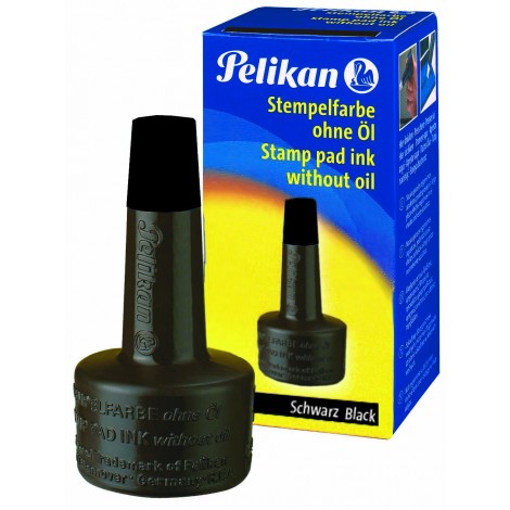 Pelikan Inchiostro senz’olio per timbri in gomma, contenuto 28ml, colore nero – 1pz