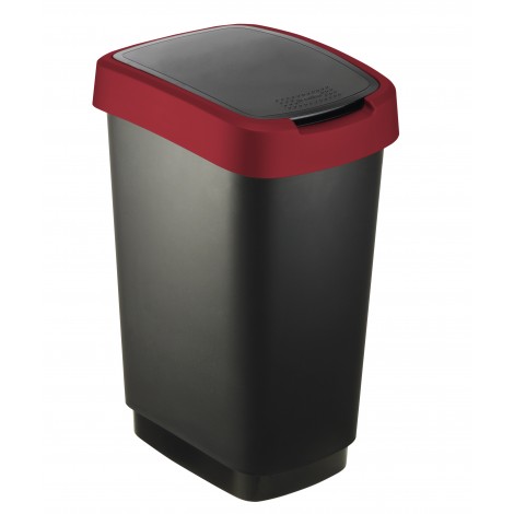 Rotho Cestino basculante, capacità 10 lt, colore nero
