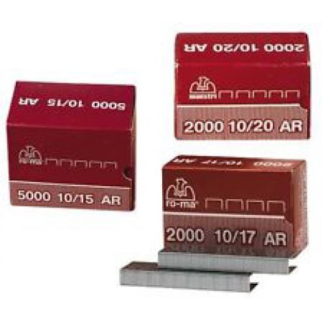 Maestri 10/20 AR - Punti per cucitrici - Scatola 2000 punti in filo metallico, lunghezza gamba 20mm per cucire fino a 170 fogli - 1pz