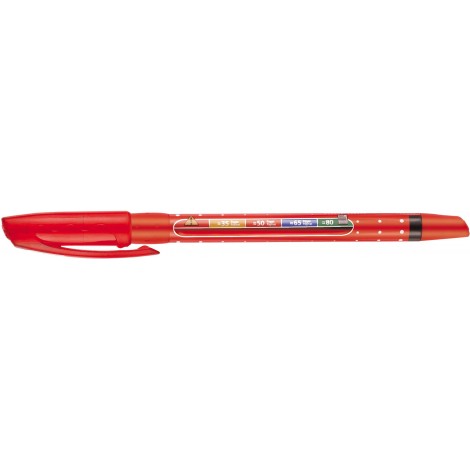 Stabilo Exam Grade – Penna a sfera con impugnatura in gomma, tratto 0,45mm, colore rosso – Prezzo singolo, ord. minimo 10pz – 588L1040