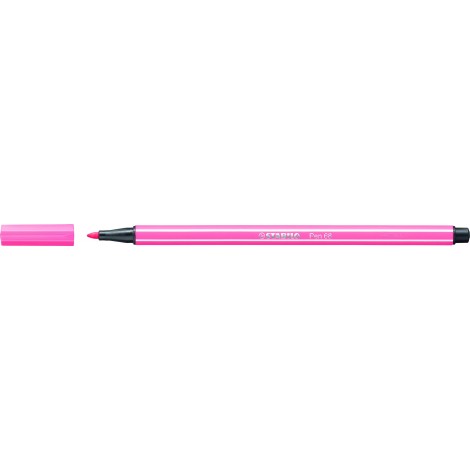 Stabilo Pennarelli PEN 68 con inchiostro a base d`acqua, resiste fino a 24 ore se lasciato aperto, tratto 1mm, colore rosa – prezzo singolo ord. minimo 10pz – 68/29