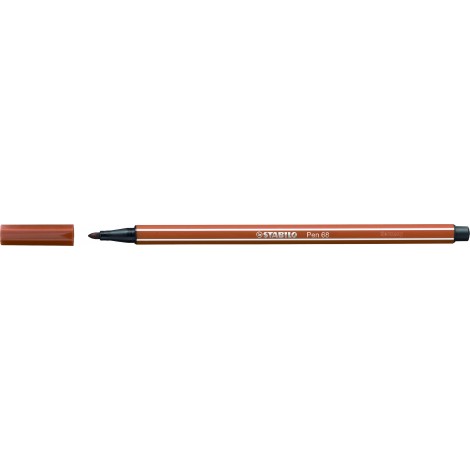 Stabilo Pennarelli PEN 68 con inchiostro a base d`acqua, resiste fino a 24 ore se lasciato aperto, tratto 1mm, colore sanguigno – prezzo singolo ord. minimo 10pz – 68/38