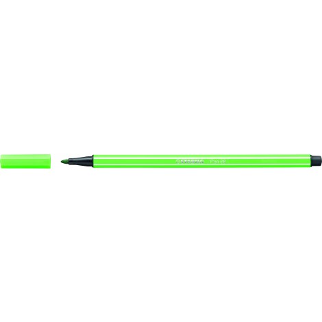 Stabilo Pennarelli PEN 68 con inchiostro a base d`acqua, resiste fino a 24 ore se lasciato aperto, tratto 1mm, colore verde foglia – prezzo singolo ord. minimo 10pz – 68/43