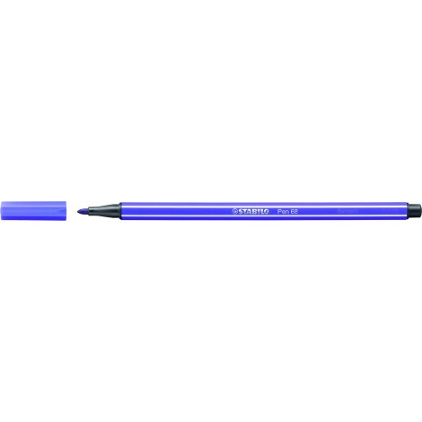 Stabilo Pennarelli PEN 68 con inchiostro a base d`acqua, resiste fino a 24 ore se lasciato aperto, tratto 1mm, colore viola – prezzo singolo ord. minimo 10pz – 68/55