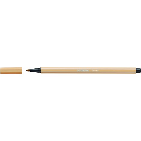 Stabilo Pennarelli PEN 68 con inchiostro a base d`acqua, resiste fino a 24 ore se lasciato aperto, tratto 1mm, colore ocra chiaro – prezzo singolo ord. minimo 10pz – 68/88