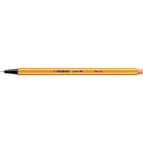 Stabilo Fineliner Point 88 – Pennarello con punta rinforzata in metallo e fusto esagonale, tratto 0,4mm, colore rosa – Prezzo singolo, ord. minimo 10pz – 88/56