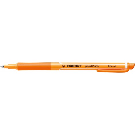 Stabilo Pointvisco - Penna roller con inchiostro gel a bassa viscosità, colore arancione - Prezzo singolo, ord. minimo 10pz - 1099/54