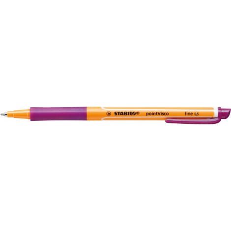 Stabilo Pointvisco – Penna roller con inchiostro gel a bassa viscosità, colore lilla – Prezzo singolo, ord. minimo 10pz – 1099/58