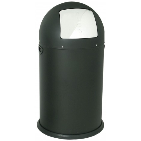 Stilcasa Cestino gettacarte PUSH, altezza 85cm, capacità 40lt, colore nero - F460005/539NERO