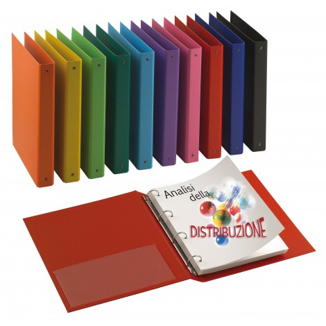 Sei  Raccoglitori Nettuno 22x30cm d. 5.5cm blu a 2 anelli a D da 40mm - 1pz - 36774047