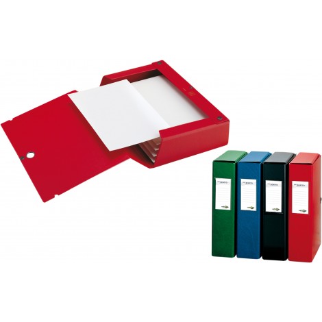 Sei Scatto – Scatola progetto con chiusura a bottoni, 25x35cm, dorso 6cm, colore rosso -  1pz – 67900612