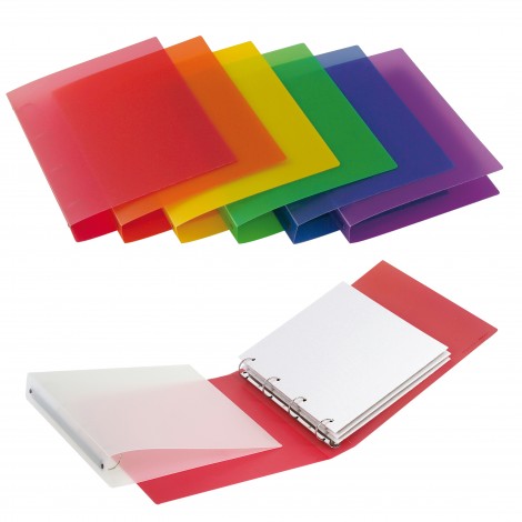 Sei Raccoglitori Myto 22x30cm d. 2,5cm blu a 4 anelli tondi da 17mm - 1pz - 36901747