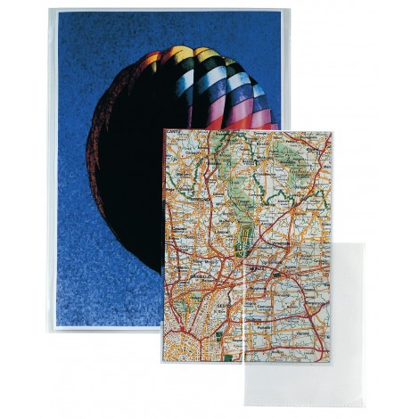 Sei Buste a sacco SOFT  in PPL liscio, alto spessore aperte sul lato superiore, formato utile 15x21cm, colore trasparente  - 25pz - 651521