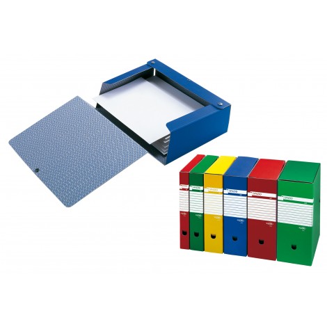 Sei Spazio – Scatola portaprogetti con chiusura a bottone e occhiello di estrazione, 25x35cm, dorso 6cm, colore giallo – 1pz – 67890606