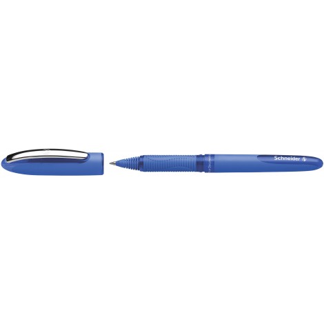 Schneider One Hybrid C - Penna roller con inchiostro liquido ad asciugatura rapida, tratto 0,5mm, colore blu  - Prezzo singolo, ord. minimo 10pz