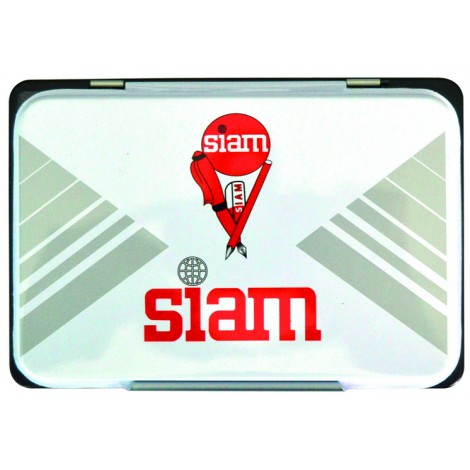 Siam Cuscinetto per timbri in gomma, formato 8x12cm, in scatola di metallo - 1pz - 1110/NT