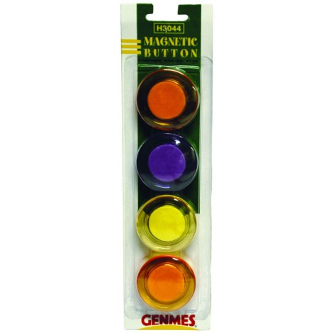 Siam Bottoni magnetici in colori trasparenti - 5pz - SM0063