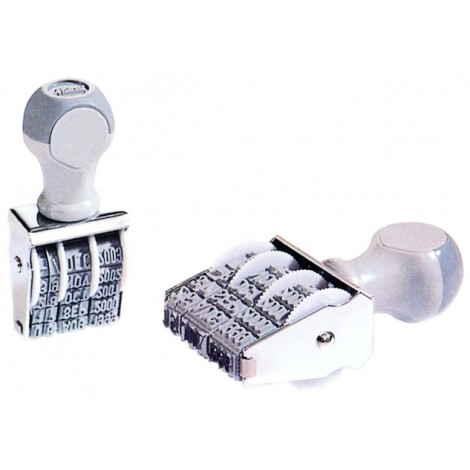Siam Timbro datario manuale con dimensione caratteri 5mm, struttura in metallo e materiale plastico - Prezzo singolo, ord. minimo 12pz - T-D3E